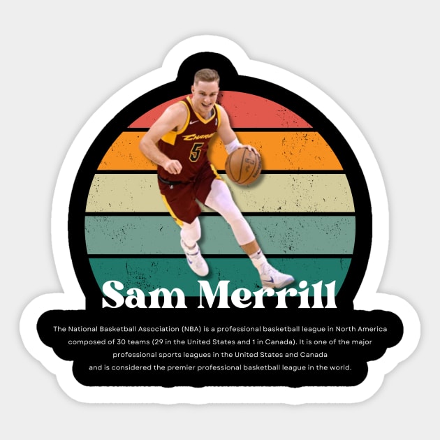 Sam Merrill Vintage V1 Sticker by Gojes Art